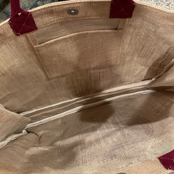 Mona B “Blame It On My Gypsy Soul” Burlap Tote Bag - NWT - Picture 2 of 6